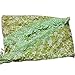 Green Lace Tassel Sheer Burntout Floral Print Triangle Mantilla Scarf Shawl