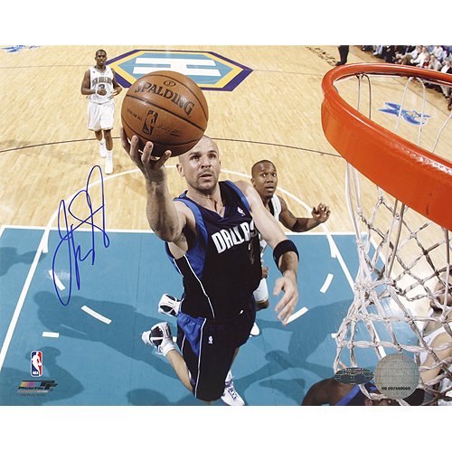 Steiner Sports NBA Jason Kidd First Game Back with Mavericks Layup Autographed 8-by-10-Inch Photograph