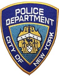 Art and Craft Supply: Police Department City of New York NY Shield Badge Embroidered Sew Iron on Patch by Ranger Return (2Pcs.) - Ranger Return