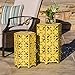 Great Deal Furniture (Set of 2) Utica Antique Style Yellow Accent Table