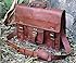 handolederco. Vintage Leather Laptop Bag 15" Messenger Handmade Briefcase Crossbody Shoulder Bag