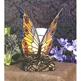 Quoizel Orange Butterfly Tiffany 1 Light Accent Lamp