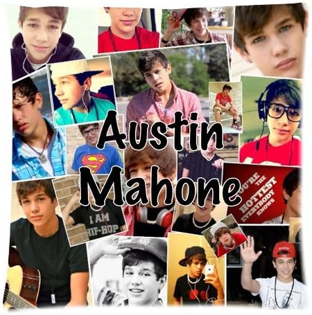 Generic Personalized Jigsaw Series Of American Younger Pop Singer Austin Mahone Austin Carter Mahone Music Fan Gift Pillowcase Zippered Throw Pillowcase 18x18 inches (one sides)