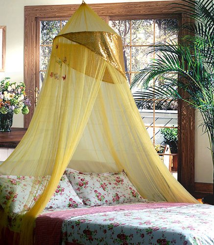 mosquito net canopy bed Gold Jeweled Bling Princess Canopy By Sid