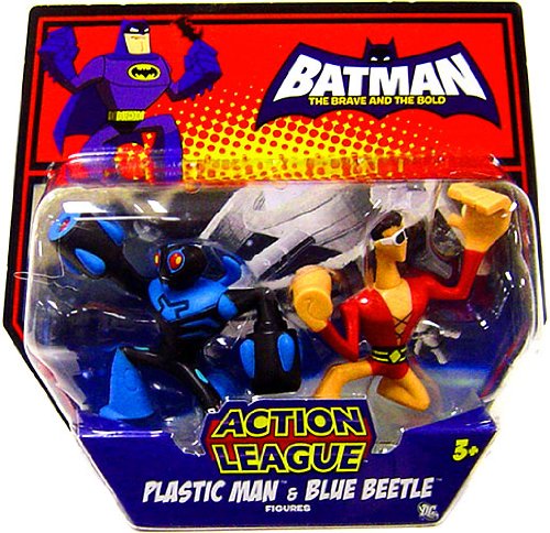  Batman The Brave and The Bold: Action League Mini Figure 2-Pack - Plastic Man & Blue Beetle