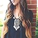 Sandistore Womens Ethnic Coin Long Chain Gem Necklace Tassel Pendant