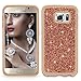 S6 Case, Galaxy S6 case, Cellularvilla [Slim Fit] [Hybrid] Luxury Bling Jewel Rock Crystal Rhinestone Diamond Case [Shockproof] Dual Layer Protective Cover for Samsung Galaxy S6 (Rose Gold)