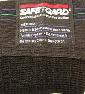 Safe-T-Gard Jock Strap Athletic Supporter - Black - Large, 32-38