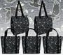 WILD BIRDS Shopping Bags Reusable Grocery Bags 5 Pc Set Birdwatcher SET 5 Pieces 2 Insulated Zippered Bags and 3 Sturdy Shopping Bags in Designer Prints GIFT IDEA