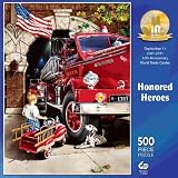 MASTER PIECES HONORED HEROES 500 PC JIGSAW PUZZLE - SEPTEMBER 11 10TH ANNIVERSARY WORLD TRADE CENTER