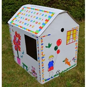 Play House - Cardboard Colour In Childs Wendy House