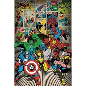 1art1 - 59150 - Poster - Bandes Dessin�es Marvel - Super-H�ros - 91 x 61 cm