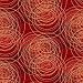 Bling Scribble Wallpaper Color: Red / Gold / Black