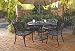 Home Styles Biscayne 5PC 42" Round Outdoor Dining Set in Black Finish