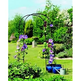 Gardman 1.9 x 1m 1.9 x 1m Garden Arch - Black