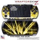 Lightning Yellow WraptorSkinz Skin and Screen Protector Kit fits Sony PSP S ....