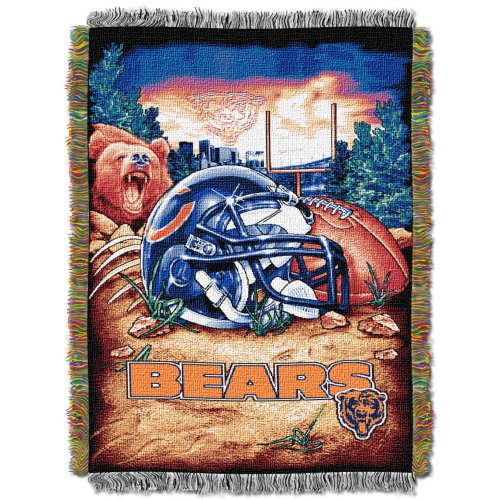 NFL Chicago Bears 48-Inch-by-60-Inch Acrylic Tapestry Throw