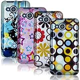 HTC Evo Shift 4G - Four (4) Design Hard Plastic Skin Case Covers (Pop Eleme ....