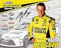 AUTOGRAPHED 2015 Matt Kenseth #20 Dollar General Racing (Gibbs Team) Signed 8X10 Picture NASCAR Hero Card with COA