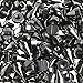 RUBYCA 50 Sets 9MM Black Gunmetal Color Bullet Cone Spike Stud Metal Screw Back DIY Leather-Craft