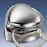 SILVER PLATED HEART BOX