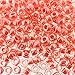 Miyuki Round Rocaille Seed Beads Size 6/0 20g Coral Lined Crystal