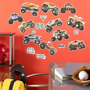 Monster Jam Removable Wall Decorations Child Monster Jam Removable Wall Decorations Child