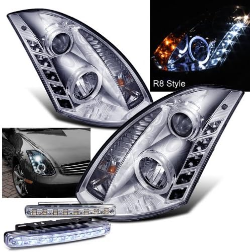 2005 INFINITI G35 HALO PROJECTOR HEADLIGHTS HEAD LIGHTS 2DR + 8 LED BUMPER LAMPS