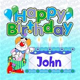 Music : Happy Birthday John - Personalised Party CD