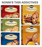 Nonni's Thin Addictives Variety Pack of 5 (Cranberry Almond Thins, Pistachio, Blueberry Oats, Banana Dark Chocolate, Mango Coconut 4.4 oz./box)