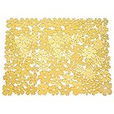 InterDesign Blumz Kitchen Sink Protector Mat - Large, Yellow