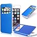 PASONOMI iPhone 6 Plus Case, [Smart Window View] Apple iPhone 6 Plus Folio Wallet Case - Slim Flip Leather Case for Apple iPhone 6+ iPhone Plus 5.5 Inch Smartphone (Blue)