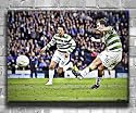 Aiden McGeady Penalty Celtic F.C. Pop Art Un-Framed (30in x 20in) 01 Canvas Art Poster Print Stunning Quality oneblankwall.co.uk