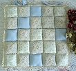 Shabby Chic "Flowering" Patchwork W/lace Chair Pad-d