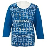 Plus Coral Bay Plus Metallic Dots Top