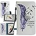 LG G Stylo Case, Harryshell(TM) Flying Feather Wallet Folio Leather Flip Case Cover with Credit Card Slot Wrist Strap for LG G Stylo (C-3)