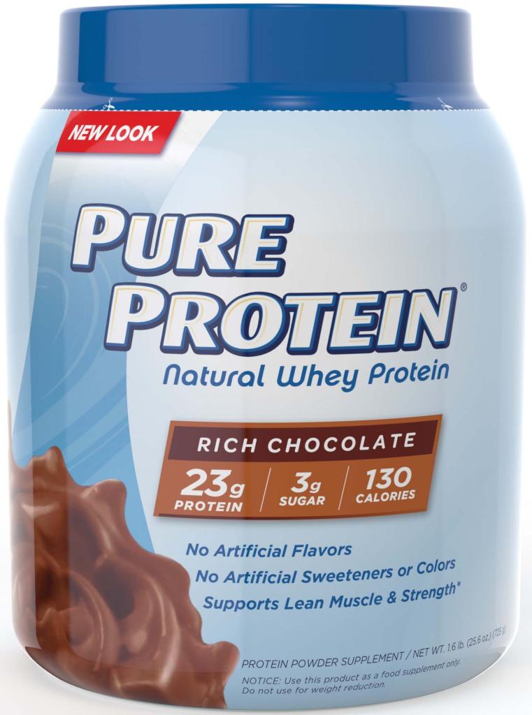 Pure Protein 100 Natural Whey Protein, Rich Chocolate, 1.