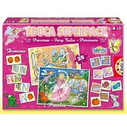 Educa Superpack Princess 2 Games and 2 Puzzles