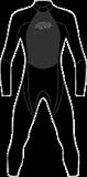 Hyperflex Cyclone Series 3/2mm Mens Long Sleeved Fullsuit