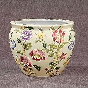 Jade Palace Yellow 14in Planter by SmartBargains