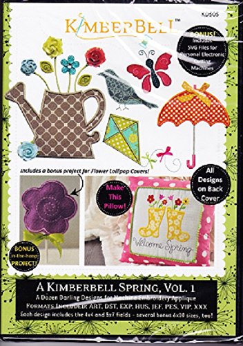 Kimberbell Spring Vol. 1 Machine Embroidery CD KD505 Patterns