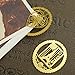 uhoMEy Kawaii Golden Metal Bookmarks Cute Bookmark for Books Stationery Gift
