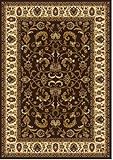 Traditional Area Rug, Home Dynamix Royalty 4'x5' Brown Ivory