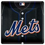 New York Mets Baseball - Square Banquet Dinner Plates (18 count)