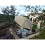 9ft aluminum market umbrella in Taupe
