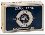 L'Occitane Savon Extra-Doux Lait (Milk Soap with Shea Butter, Extra Gentle), 8.8-Ounce Bar