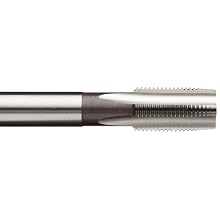 Dormer E500/E513 High-Speed Steel Straight Flute Tap, Uncoated (Bright) Finish, Round Shank With Square End