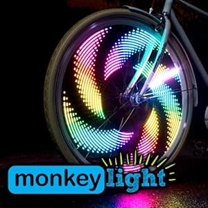 Monkey Light M232 Bike Light - 32 Full Color LEDs - 42 Patterns - Waterproof