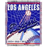 Los Angeles Dodgers Jacquard Woven Throw Blanket