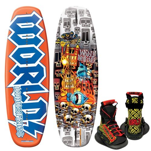 Kwik Tek World Industries Voo Doo Wakeboard With DC Bindings
